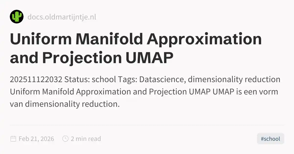 Uniform Manifold Approximation and Projection UMAP