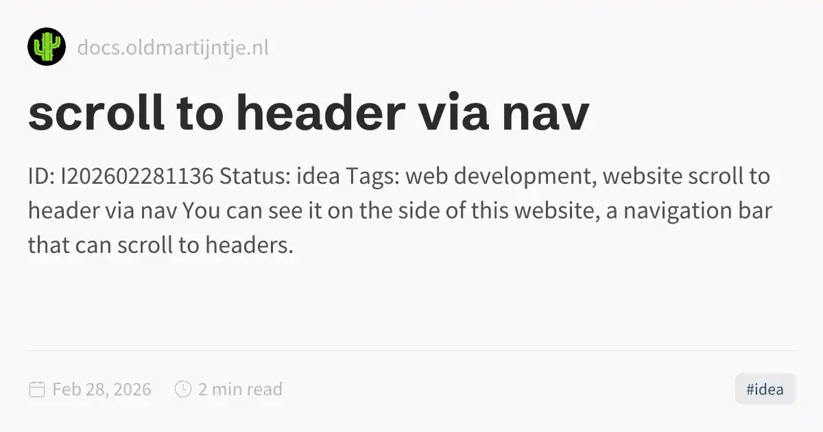To Header To13 scroll to header via nav